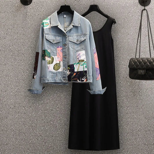 Marie - Veste en denim pour femme avec style et couleur