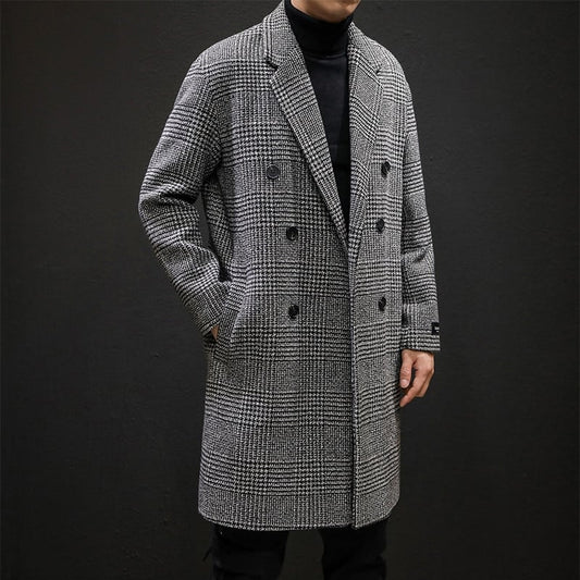 Manteau effet laine pour homme avec motif classique - Ervahn