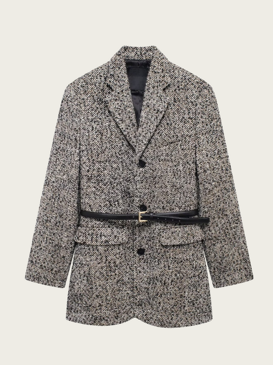 Blazer de tailleur à chevrons pour femme - Helena