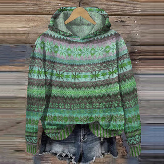 Ambre - Sweat à capuche vintage confortable