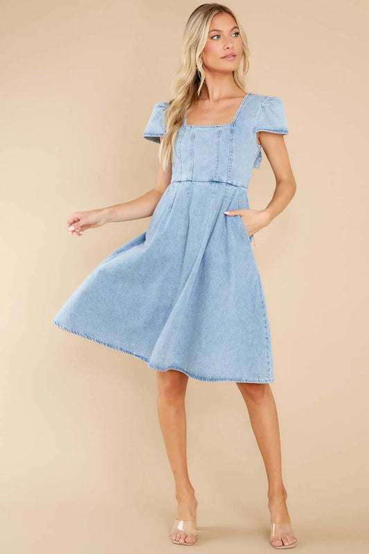 Inés - Robe en denim