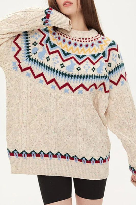 Vintage-Strickpullover für Frauen - Elorie