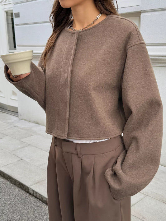 Veste courte en laine pour femme - Sabrina