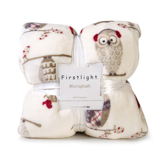 Double couverture d'hiver avec effet de laine douce