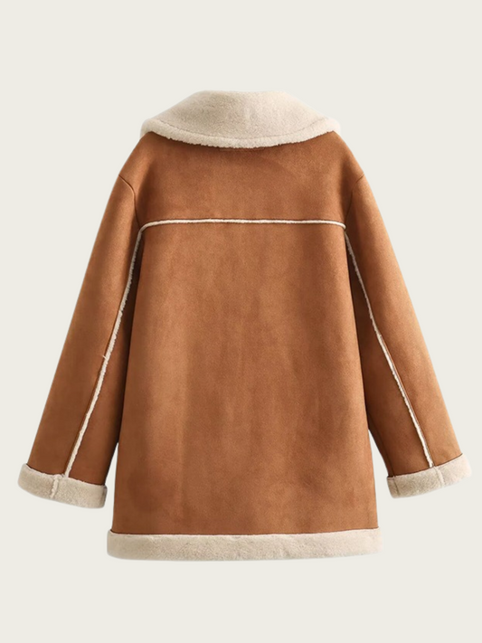 Manteau pour femmes avec revers et doublure chaude - Adelheid