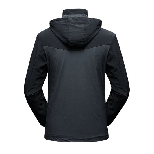 Wasserdichte Herren-Sportjacke mit verstellbarer Kapuze - Damian