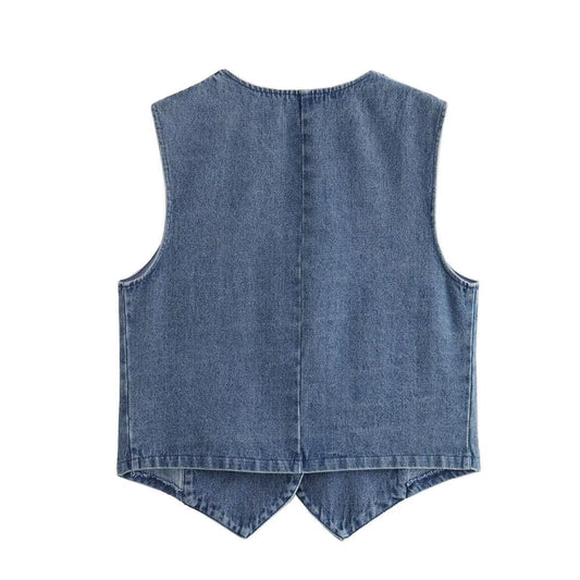 Fabi - Gilet en jean pour femme