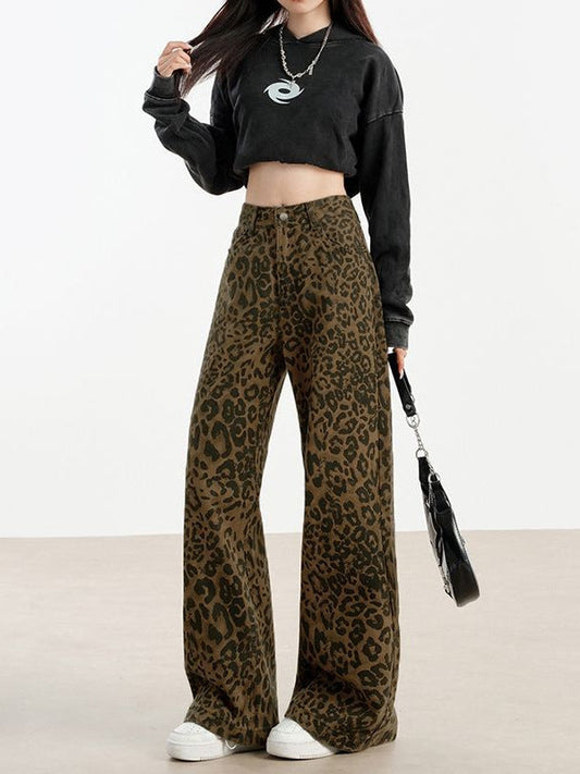 Pantalon imprimé texturé pour femme - Maelisyn