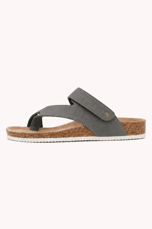 Sandales plates pour femme, style « orteils », à lanières croisées - Alondra