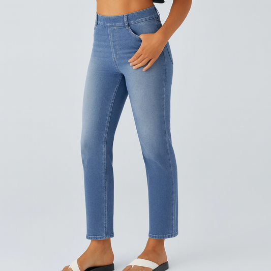 Pantalon tricoté taille haute pour femmes - Connie