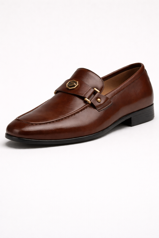 Mocassins habillés pour hommes, détails métalliques classiques - Veltrun