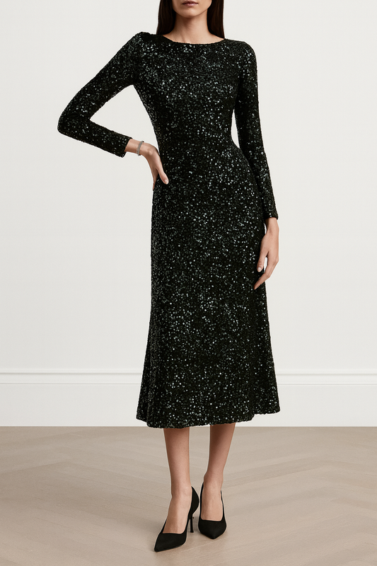 Robe de soirée pour femmes avec paillettes - Elissa