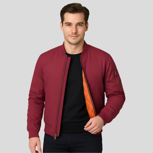 Blouson bombardier pour homme avec doublure intérieure - Julian