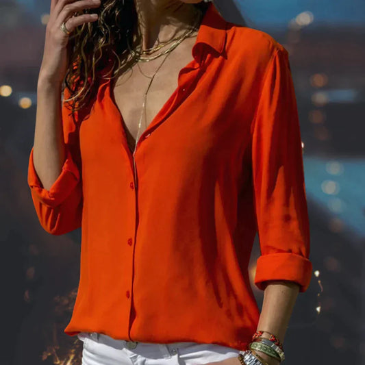 Tina - Blouse en mousseline pour femmes fortes