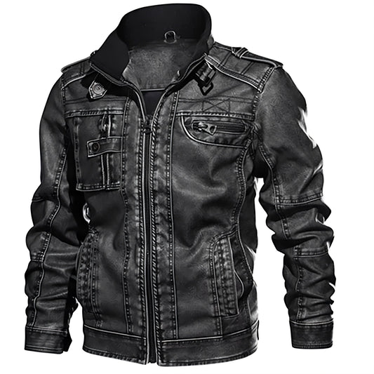 Timon Stone Engine Veste en cuir