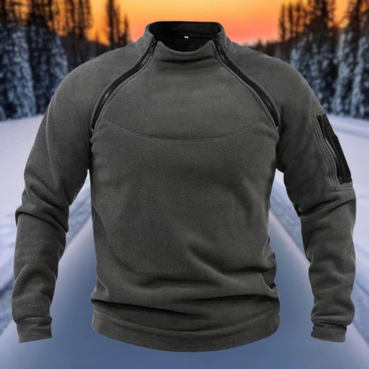 Chris - Sweat d'hiver en polaire chaude double épaisseur pour homme