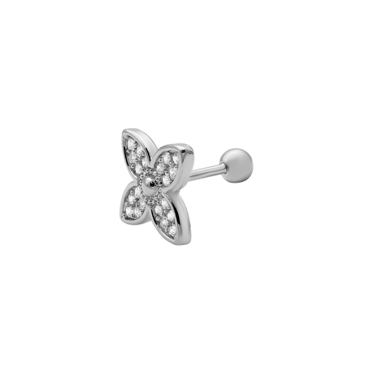 Piercing d'oreille Flower 14K plaqué or
