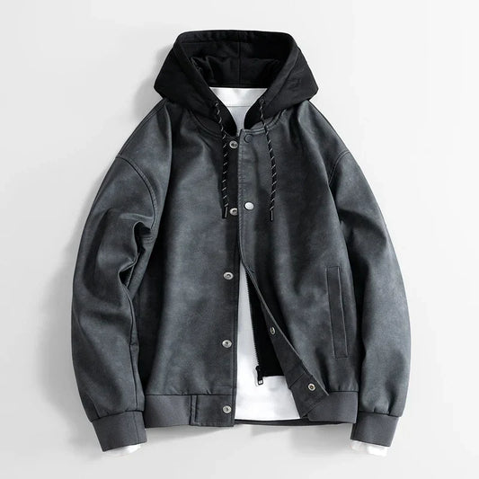 Veste décontractée végétalienne pour hommes avec capuche - Peterson