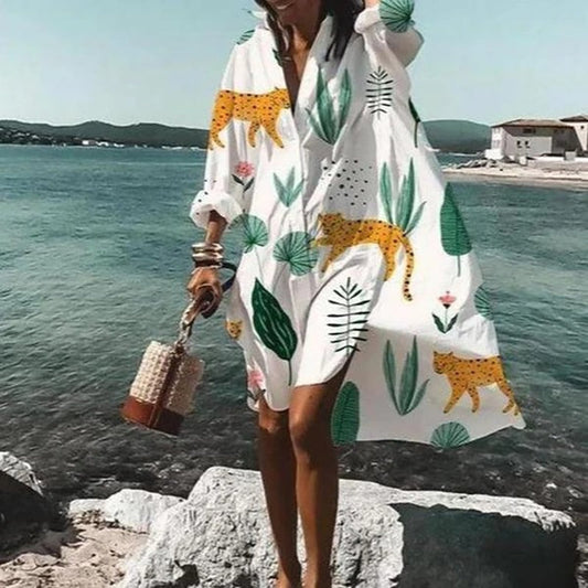 Valery - Robe oversize imprimée