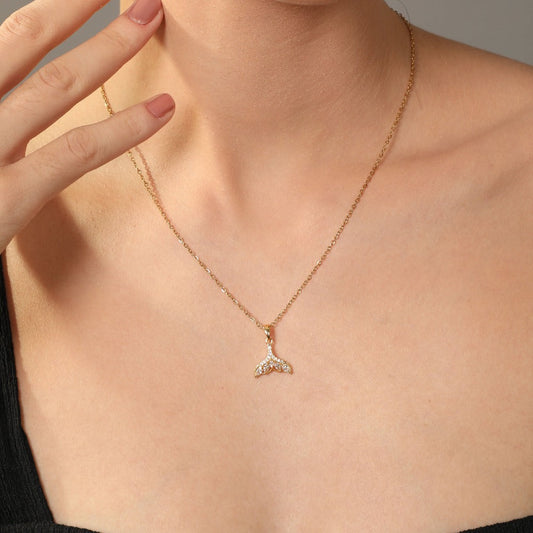 Sweet Fin Chaîne plaquée or 14 carats