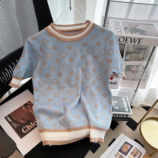 Pull à manches courtes pour femmes Sterka