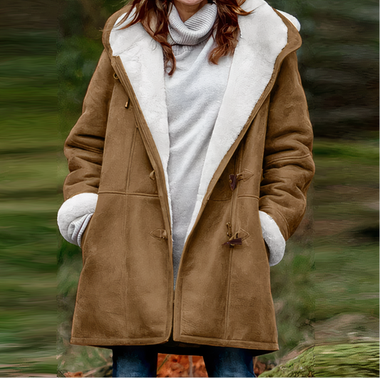 WENDY - Manteau en velours à manches longues