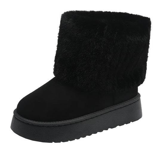 Bottines d'hiver pour femmes avec une touche de peluche - Auralyn
