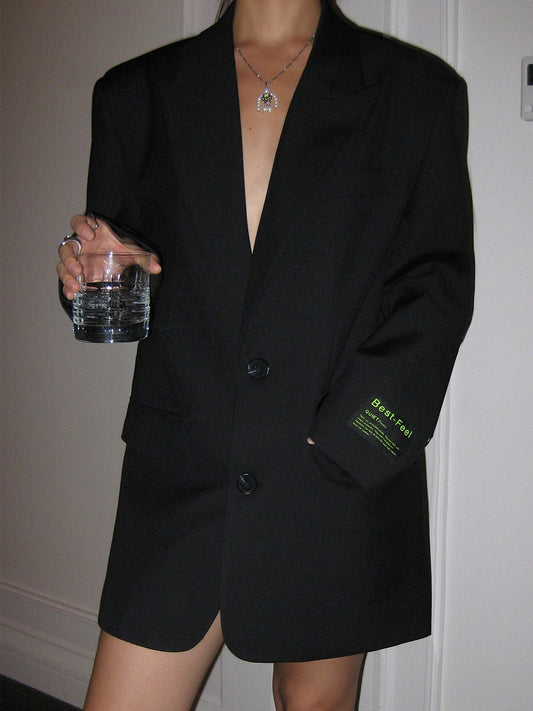 Blazer oversize pour femme, fermeture à deux boutons, élégant - Lorelei
