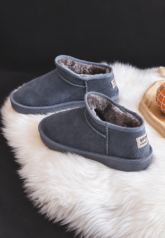Bottines plates d'hiver effet daim - Nolia