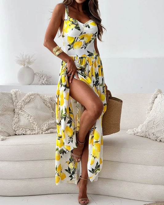 Madeline - Robe longue à imprimé floral