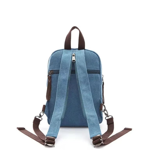 Sac à dos unisexe à bandoulière avec de multiples poches de style vintage - Axel