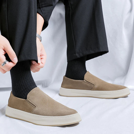 Mocassins en daim haut de gamme pour hommes, sans lacets - Rodrigo