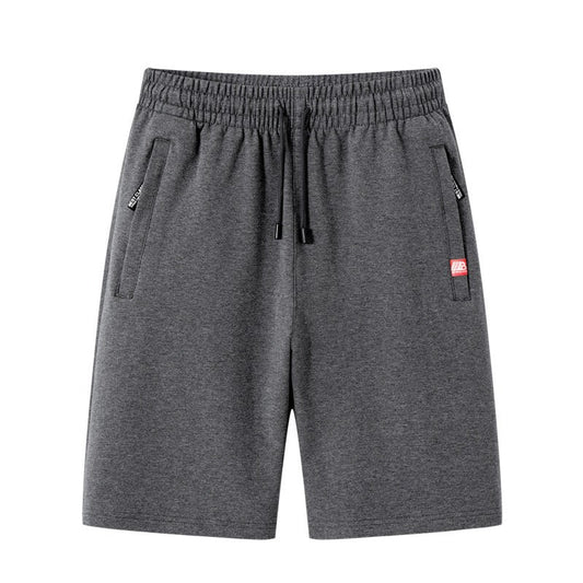 Short de sport uni avec poches zippées pour hommes - Kevin