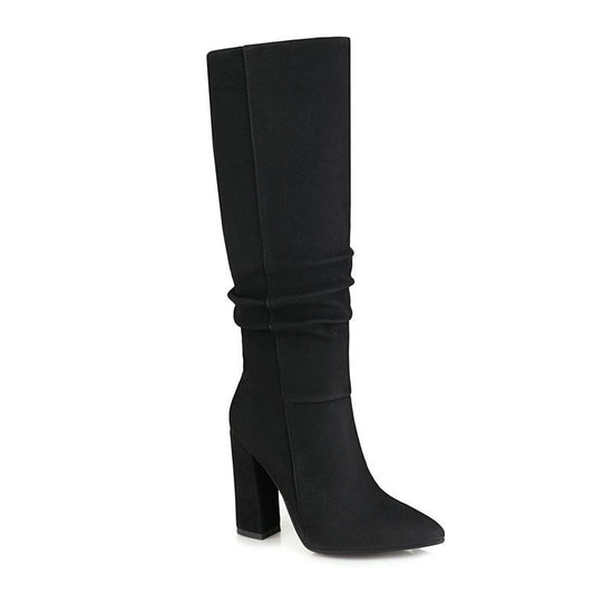 Bottes hautes pour femmes à talon épais - Torhild