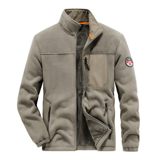 Leichte Herrenjacke mit Fleece-Effekt - Renlo
