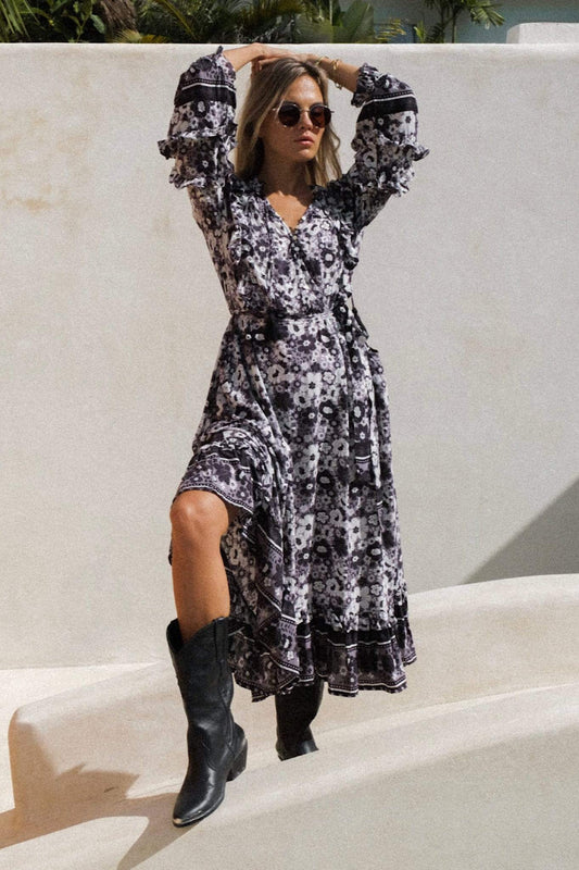 Gimena - Robe à imprimé floral