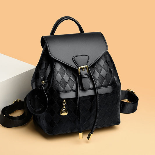 Sac à dos en cuir synthétique tressé bicolore - Clarys