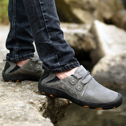 Chaussures décontractées pour hommes en cuir souple style sport - Caicedo