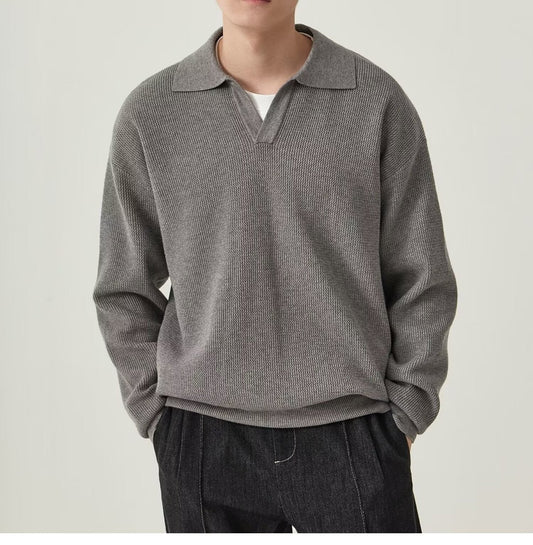 Pull polo tricoté pour hommes - Mervik