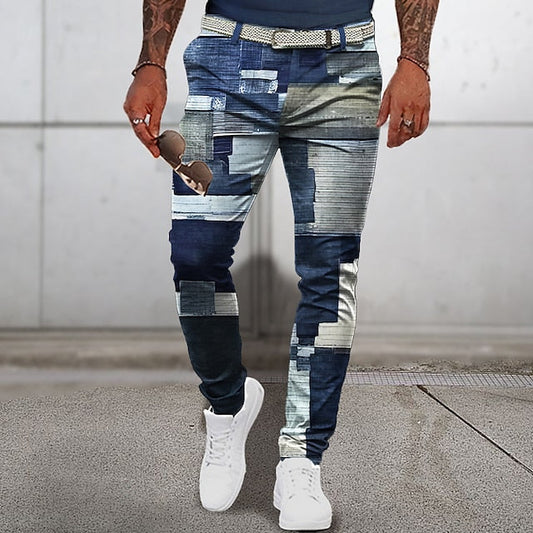 Veronto - Patchwork classique de pantalons d'été pour hommes