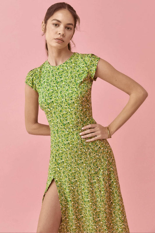 Magda Robe d'été midi imprimée