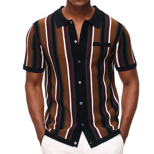 Emilio - Chemise tricotée élégante pour hommes légère et élégante