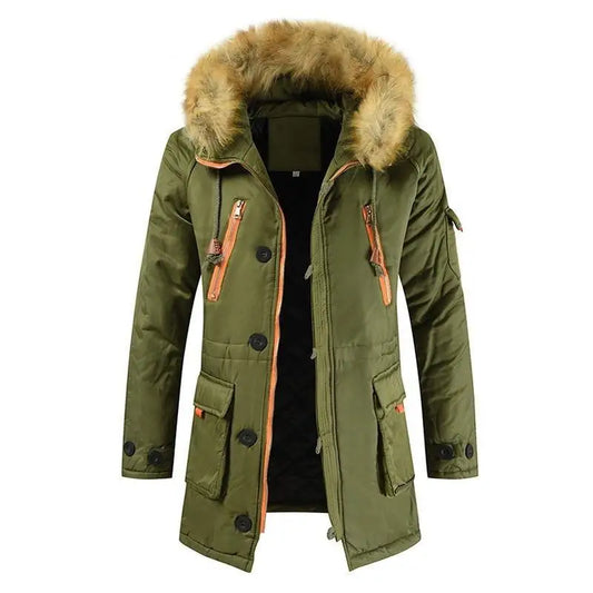 Veste Parka Militaire - Affrontez Hiver avec Style et Chaleur