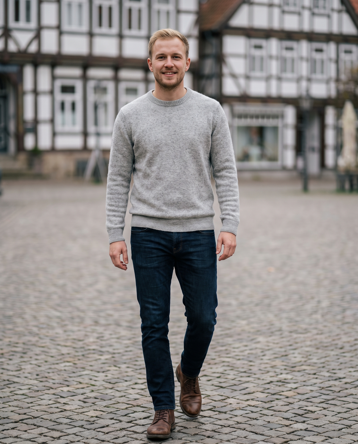 Rundhalspullover für Herren