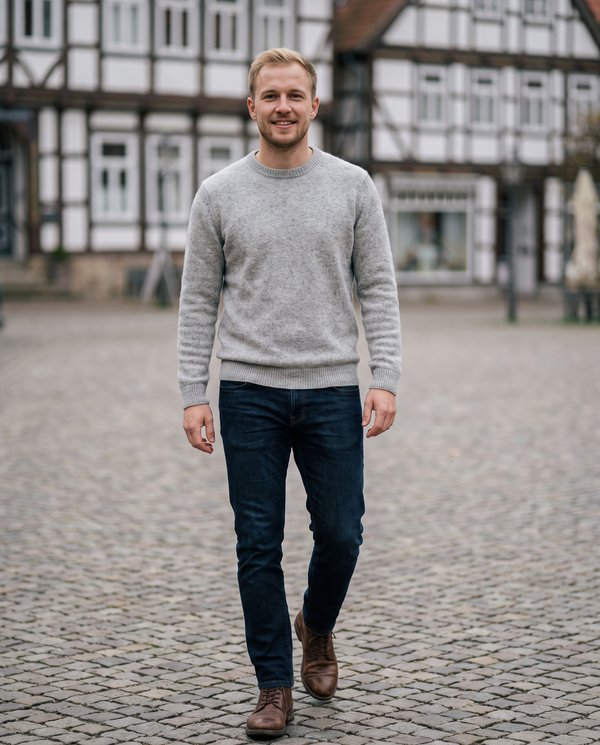 Rundhalspullover für Herren