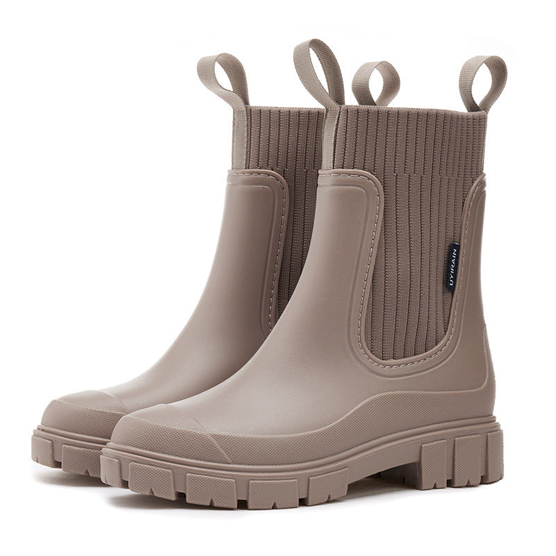 Wasserdichte Damen-Regenstiefel mit funktioneller Sohlenerhöhung - Elske