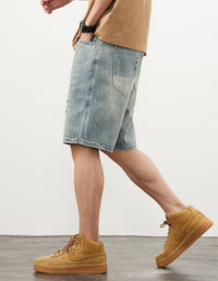 Short en denim pour hommes, style droit - Tomás