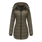 Lange Damenjacke mit Kapuze - Naelle