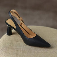Nora - Chaussures noires stylées avec noeud