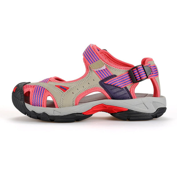 Sandales de sport unisexes de couleur corail au design respirant - Taren
